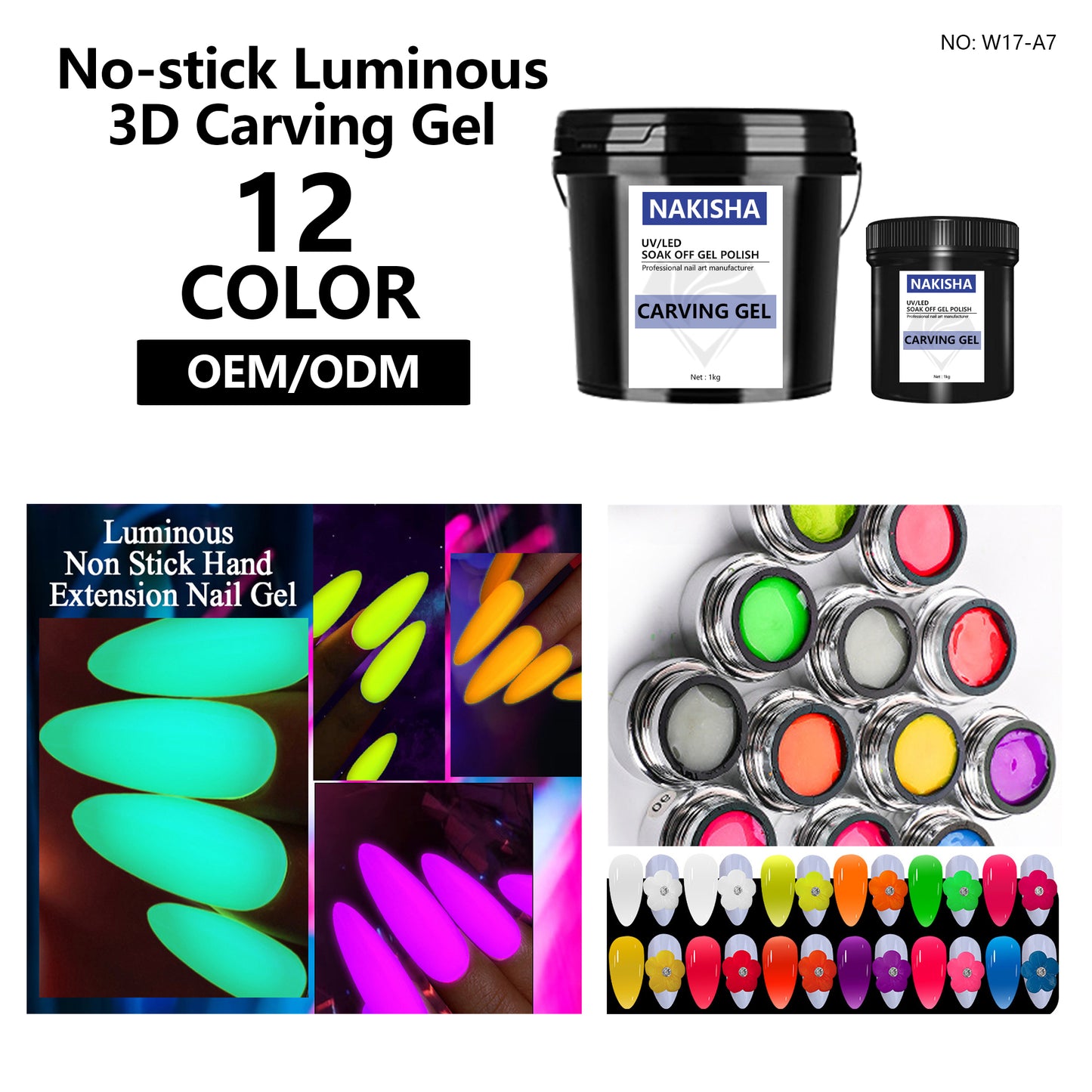No-stick Hand Luminous Carving Gel