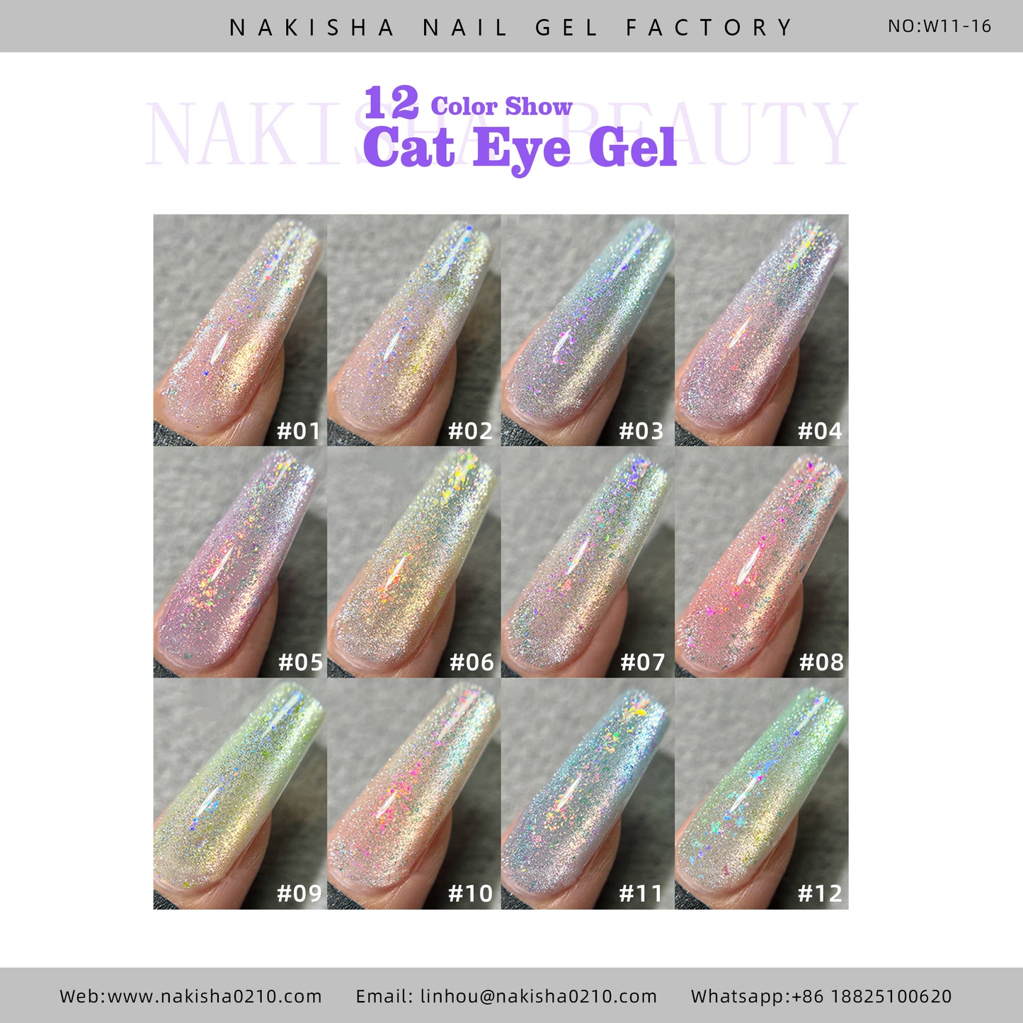 Moonstone Cat Eye Gel 12 Colors
