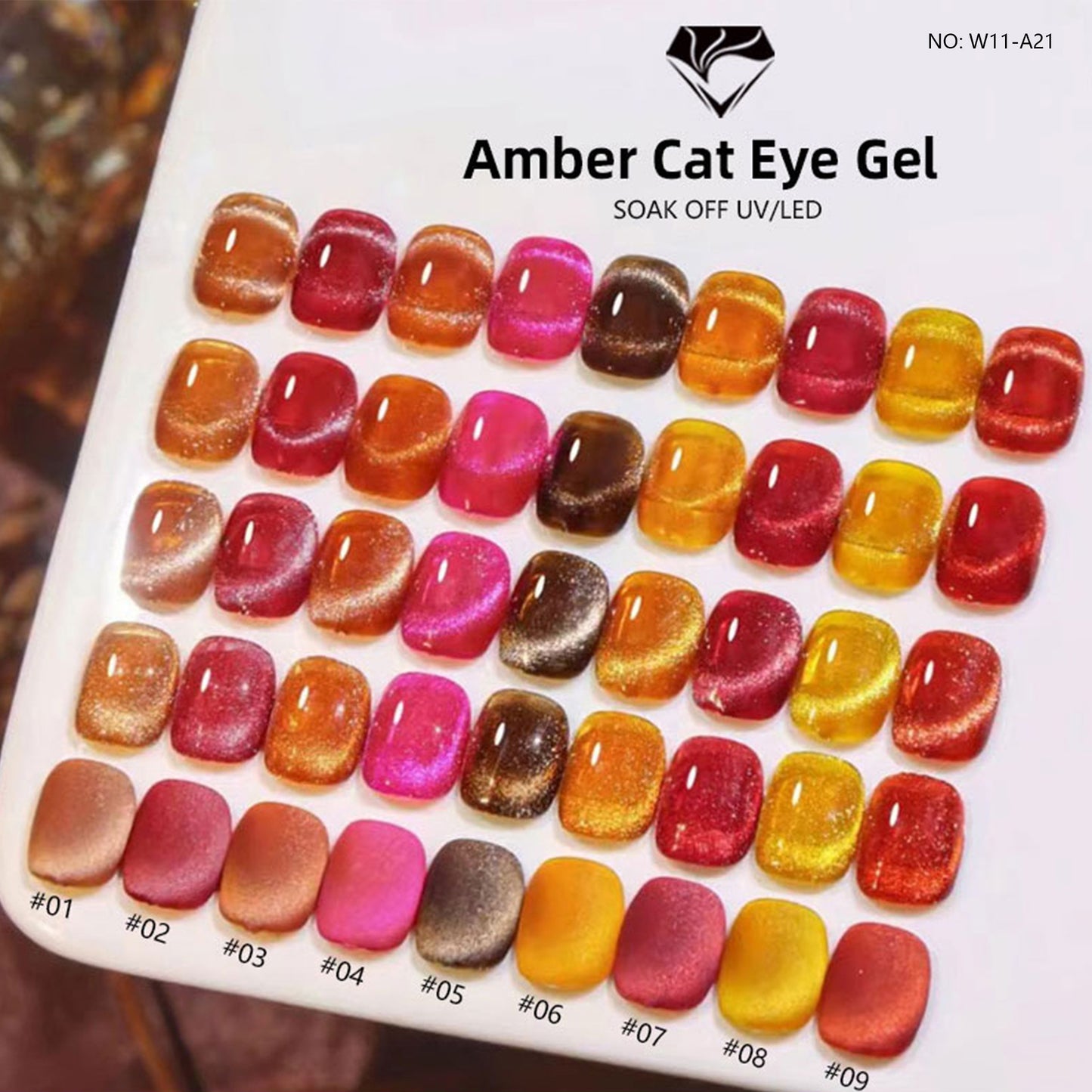 Amber Cat Eye Gel 9 Colors