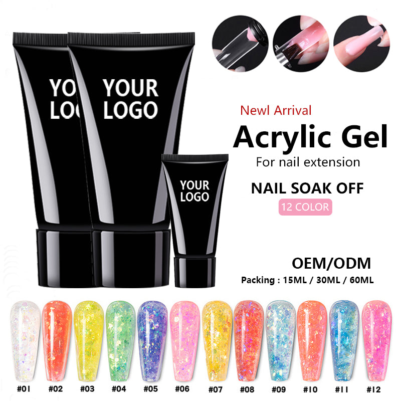 Ĉerizflora Poly Gel 12 Koloroj