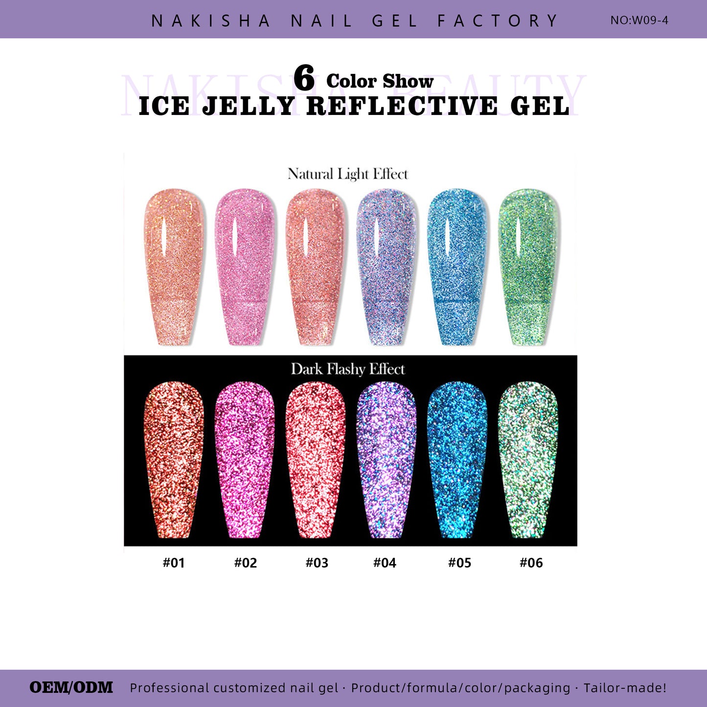 Ice Jelly Reflective Gel 6 Colors