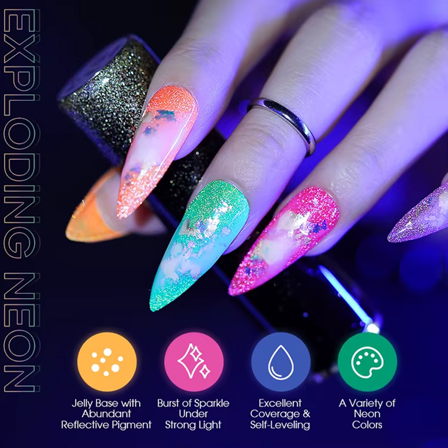 Neon Reflective Gel 24 Colors