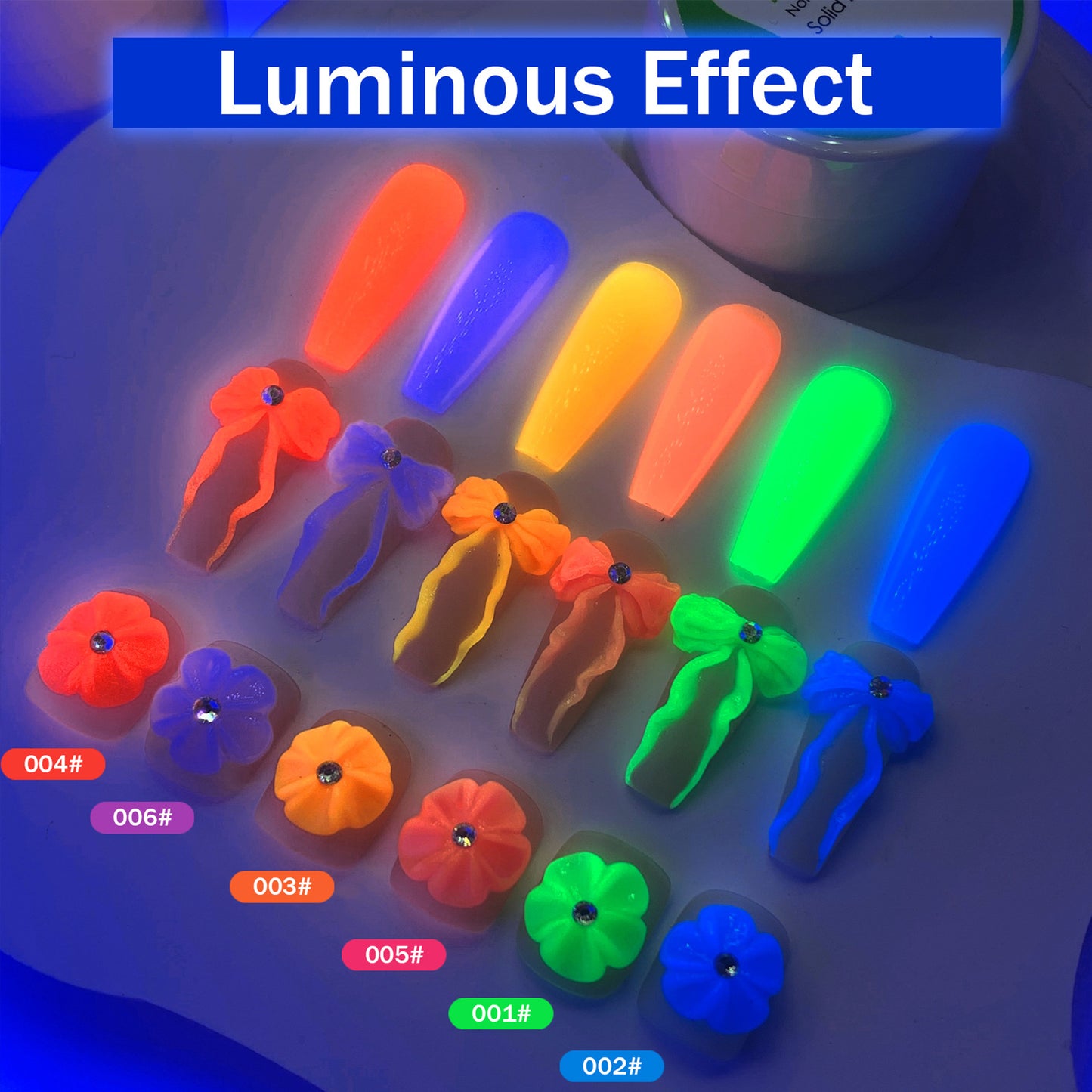 Luminous Non-stick Hand Builder Gel 6 Colors