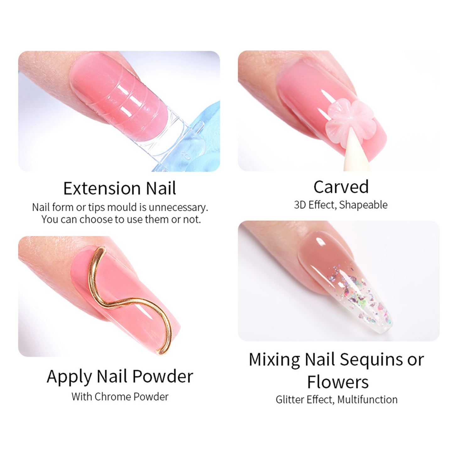 Nude Non-stick Hand Builder Gel 18 Colors