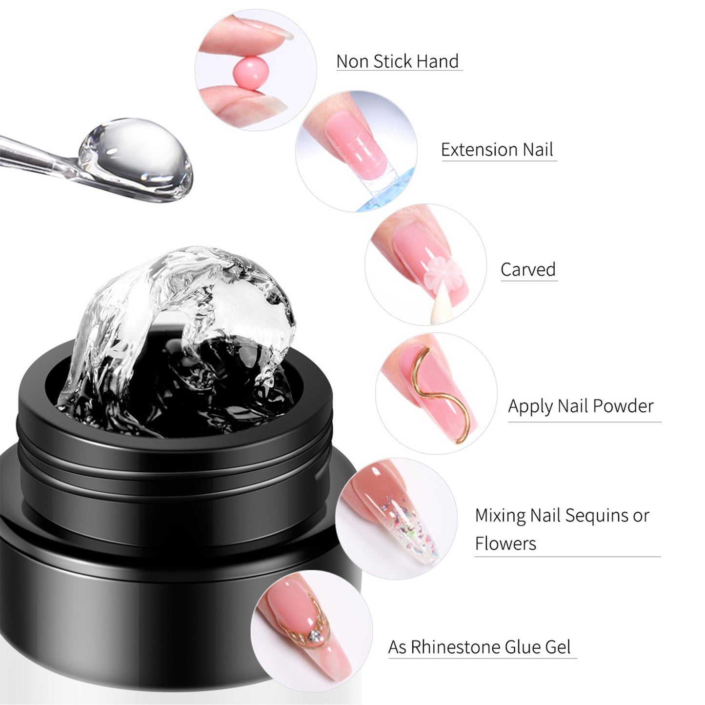 Nude Non-stick Hand Builder Gel 18 Colors