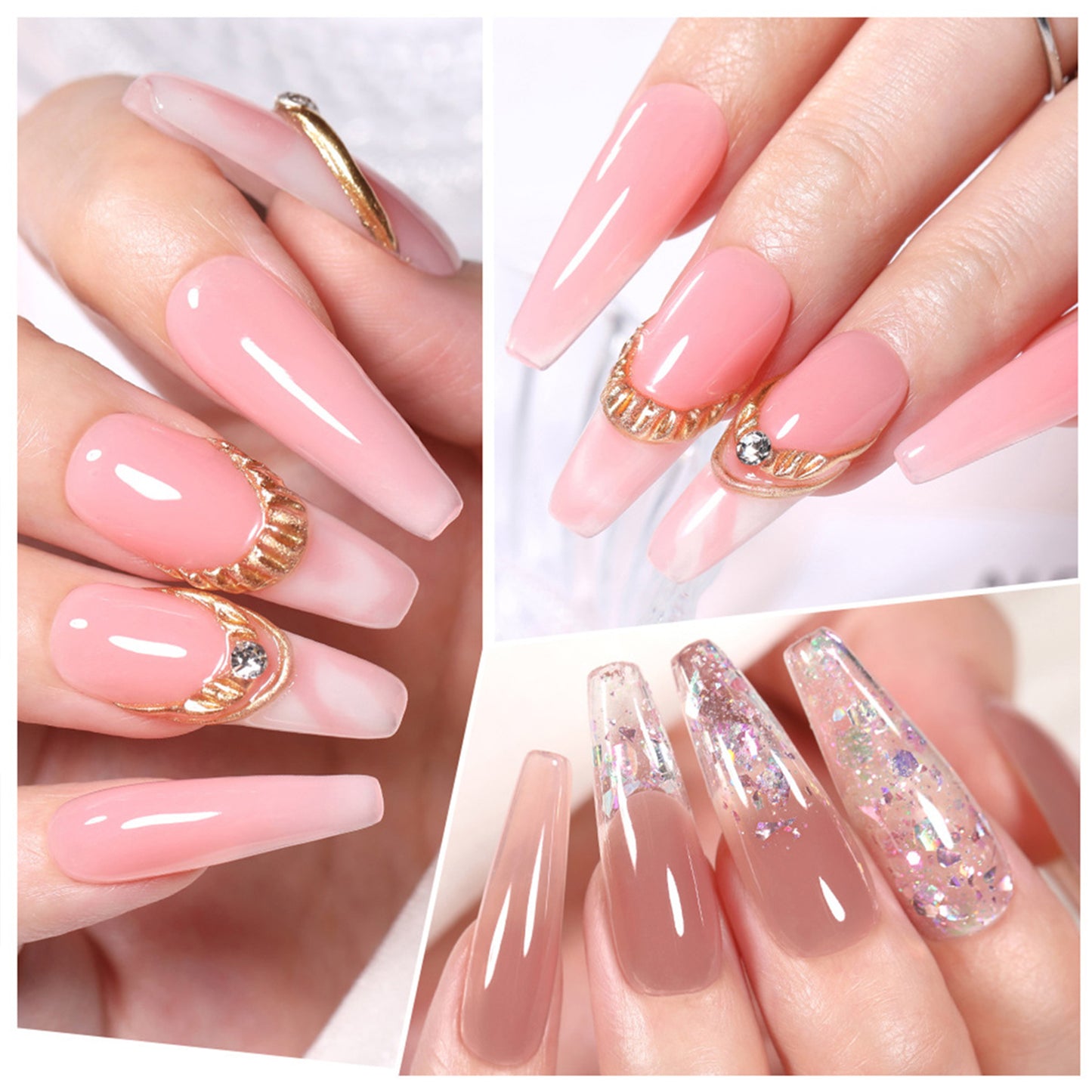 Nude Non-stick Hand Builder Gel 18 Colors