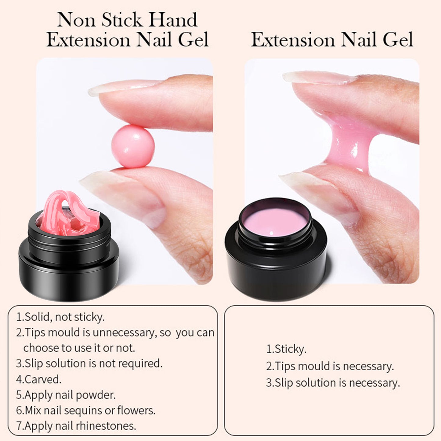 Nude Non-stick Hand Builder Gel 18 Colors