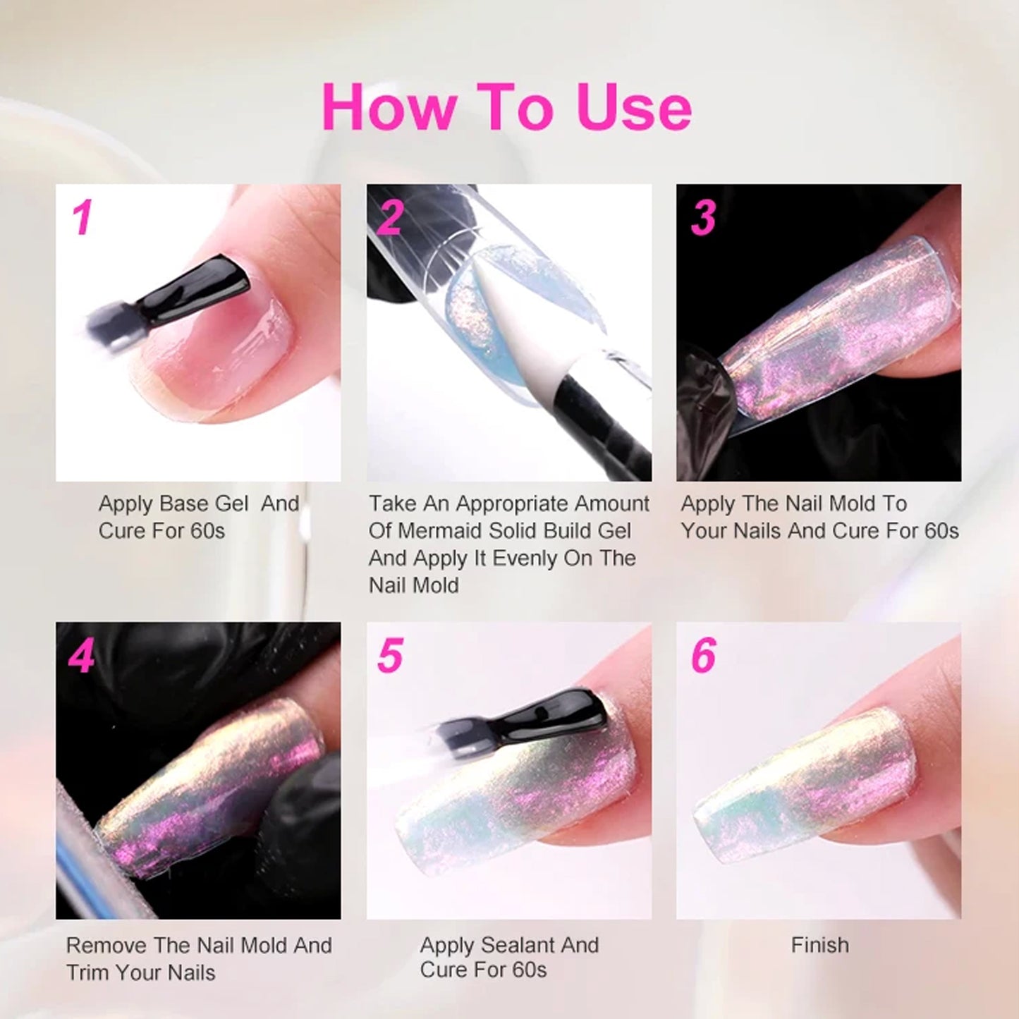 Pearl Non-stick Hand Builder Gel 24 Colors