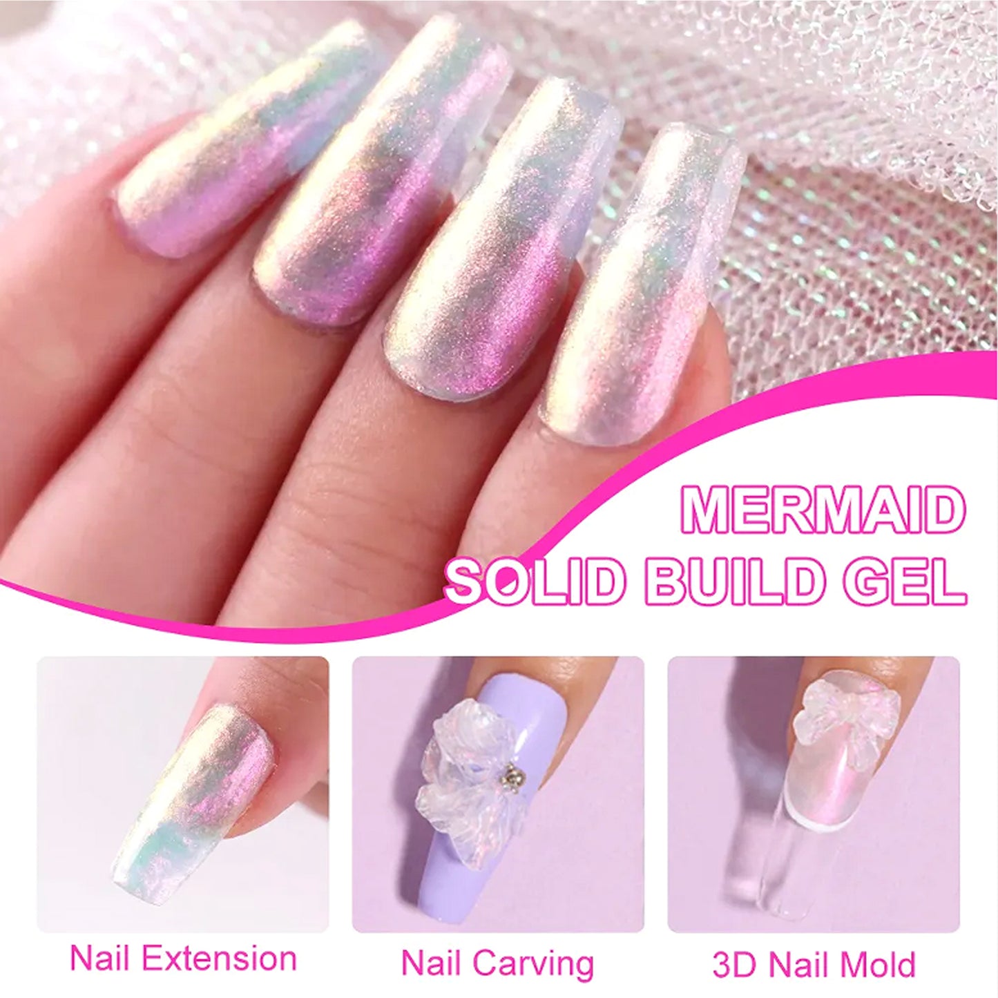 Pearl Non-stick Hand Builder Gel 24 Colors