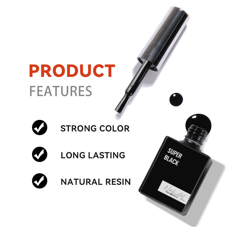 Super Gel Polish Black/White/Red