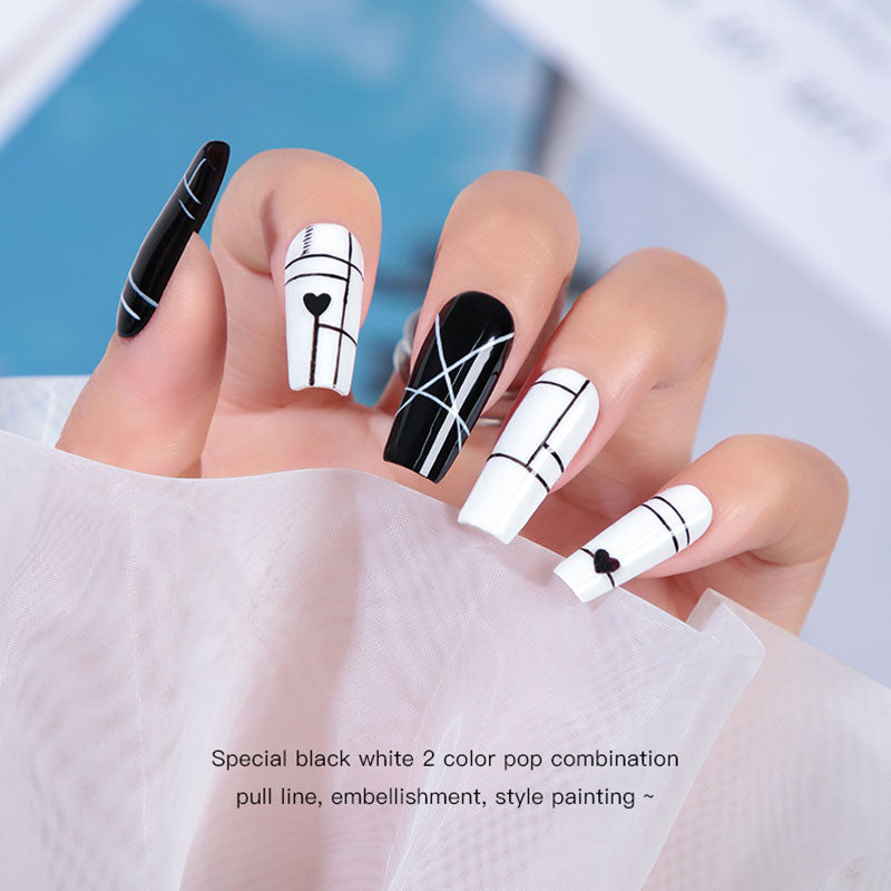 Super Gel Polish Black/White/Red