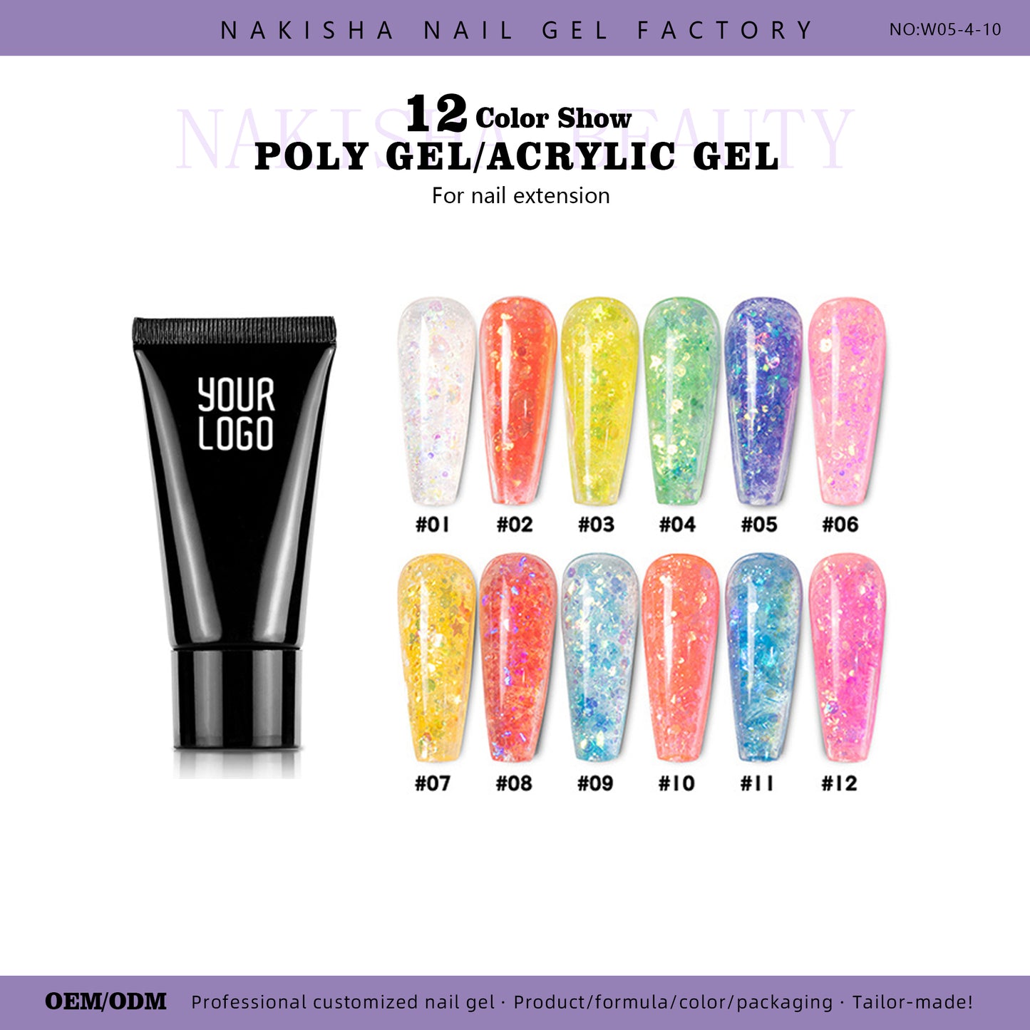 Ĉerizflora Poly Gel 12 Koloroj