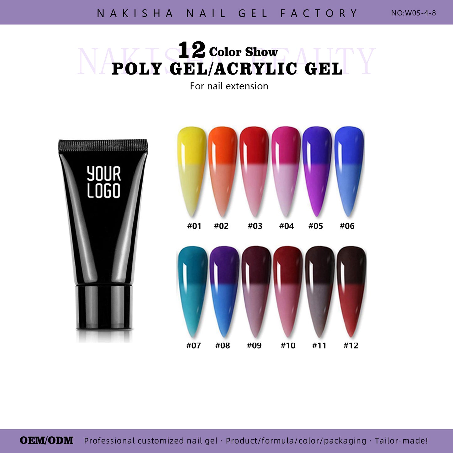 Temperature Change Poly Gel 12 Colors