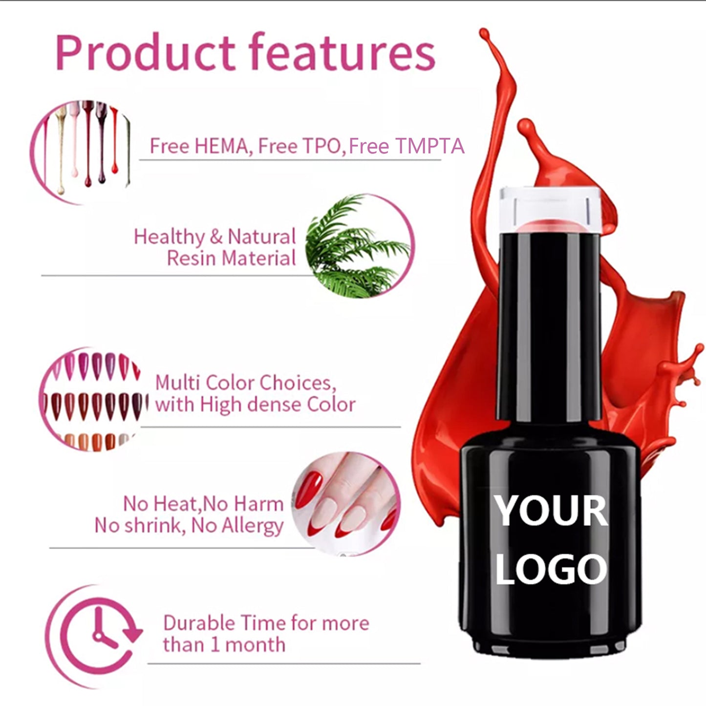HEMA Free Nail Gel Polish(LH0210)