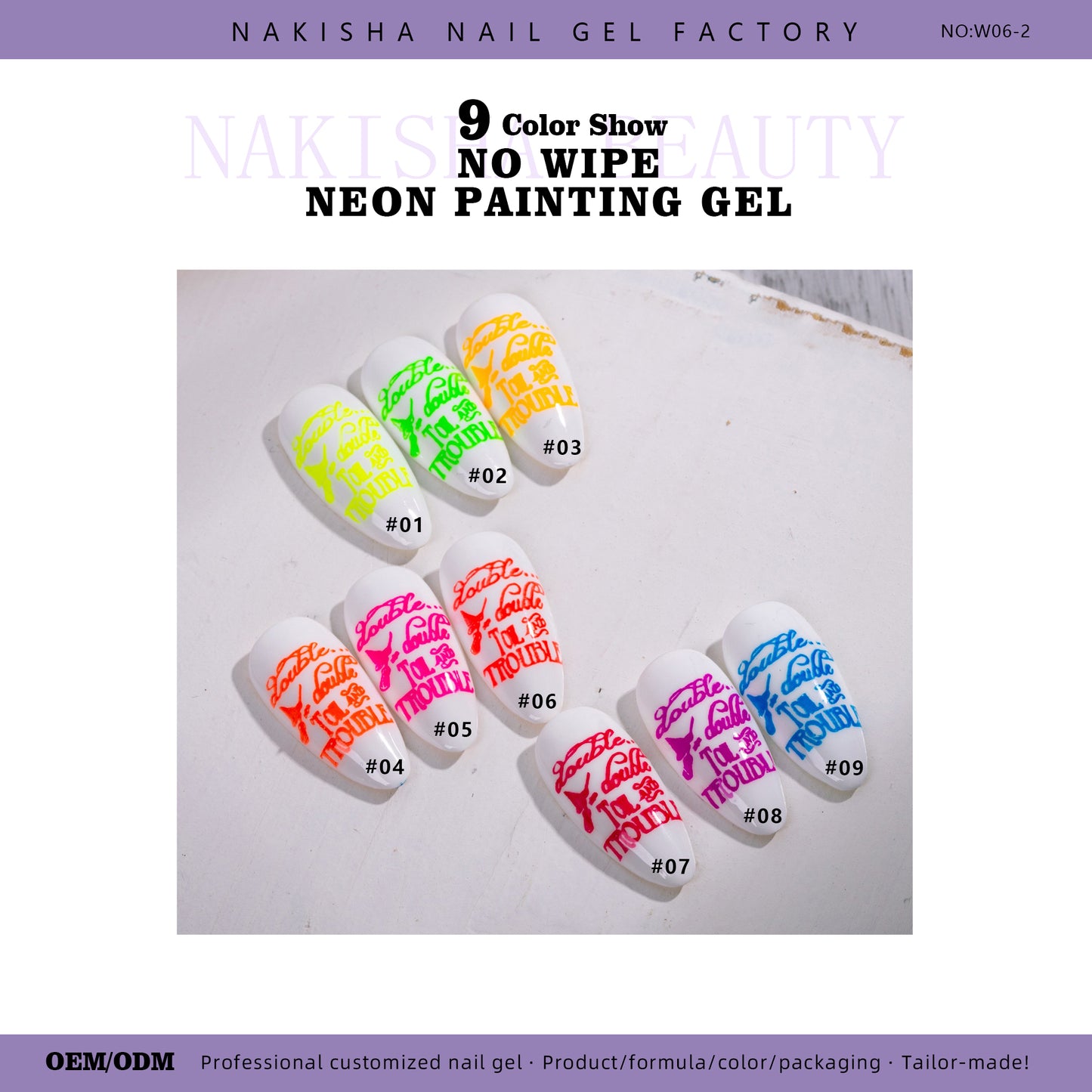 No Wipe Neon Painting Gel 9 Colors