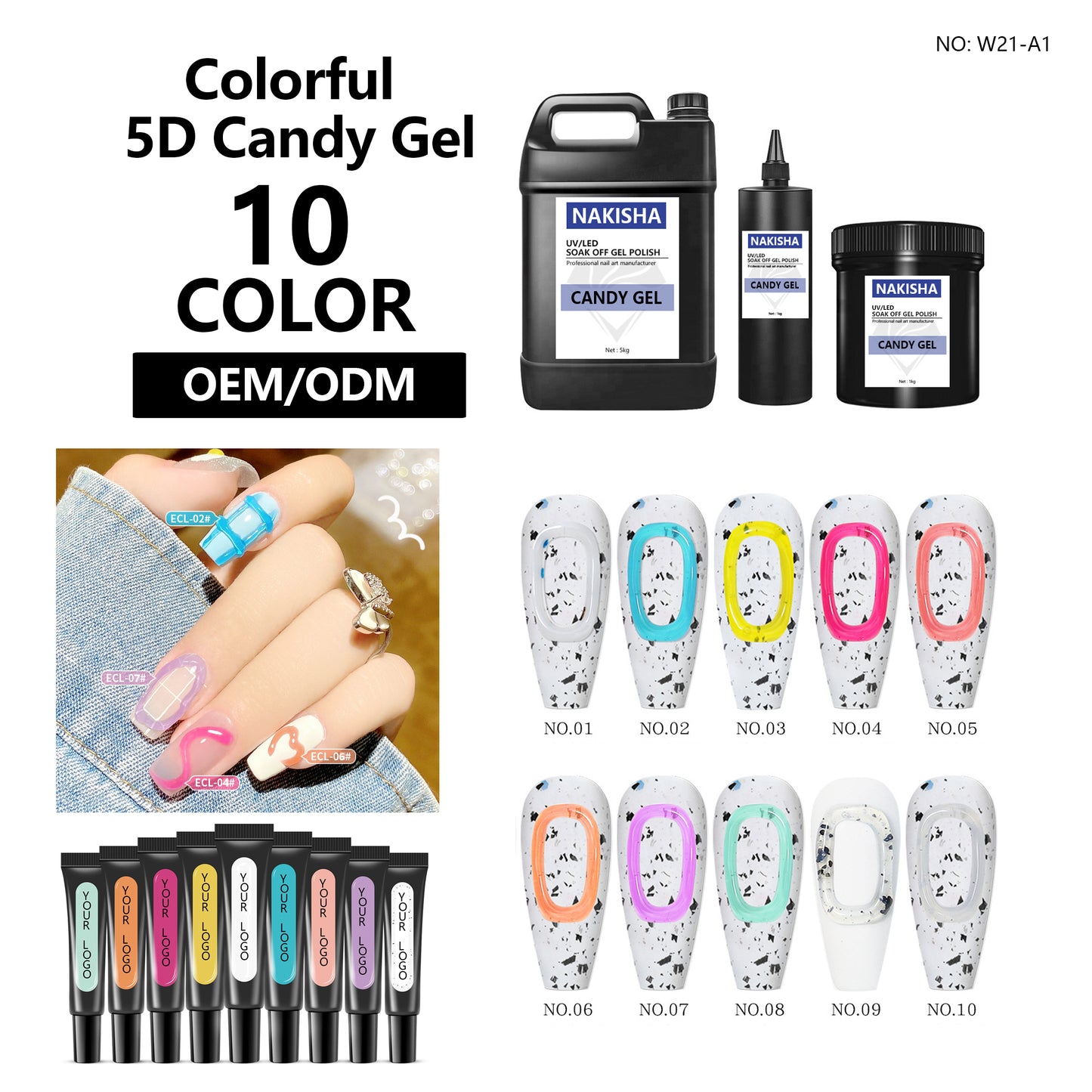 5D Candy Gel 10 Colors