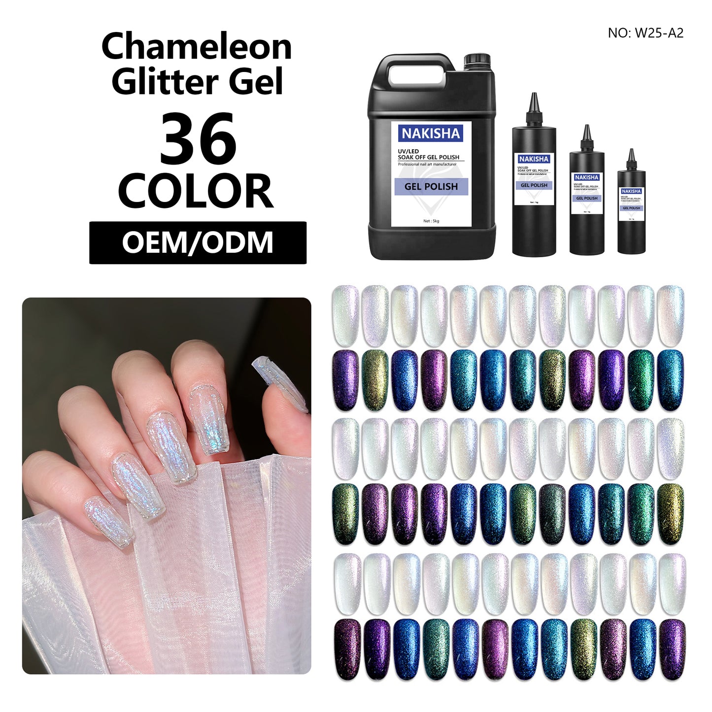 Chameleon Glitter Gel 36 Colors