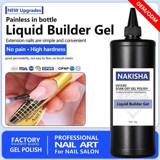 Painless Liquid Builder Gel in bottle