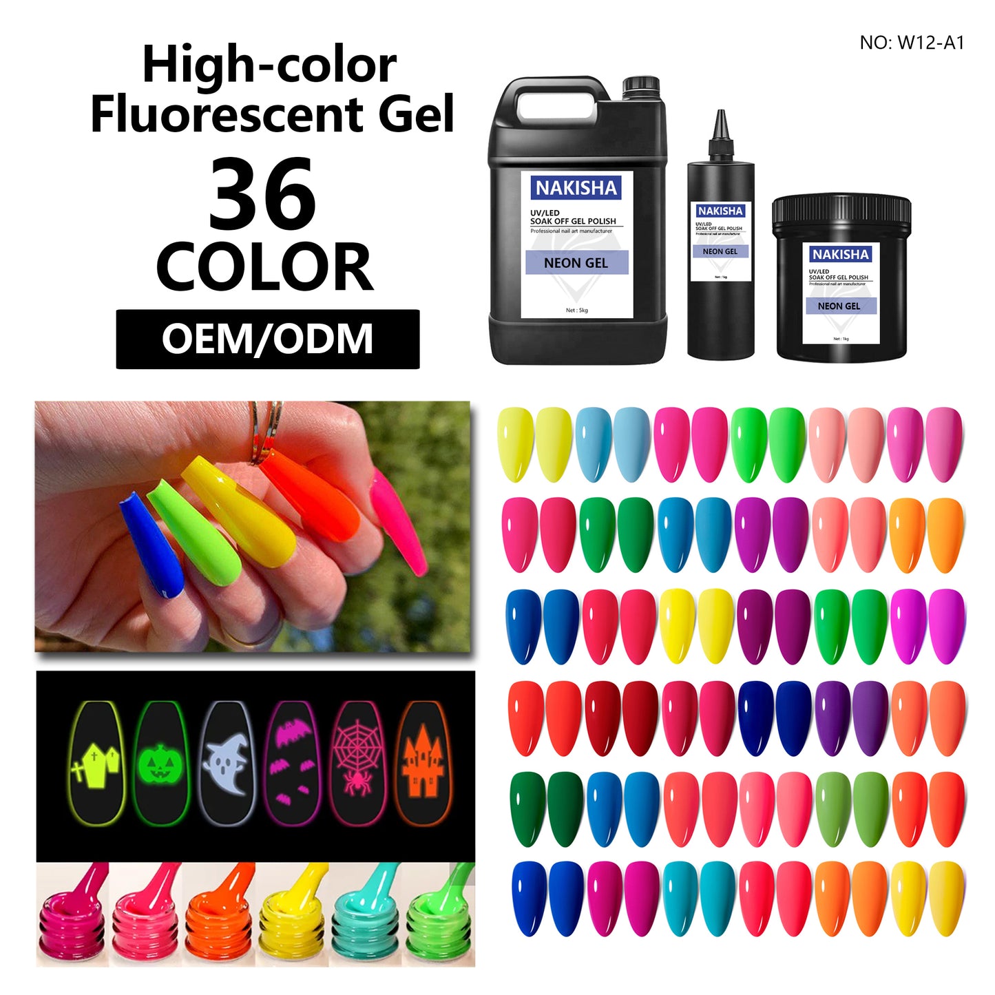 Fluorescent Gel 36 Colors