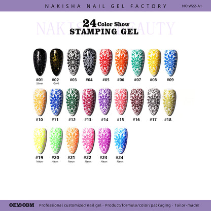 Stamping Gel 24 Colors