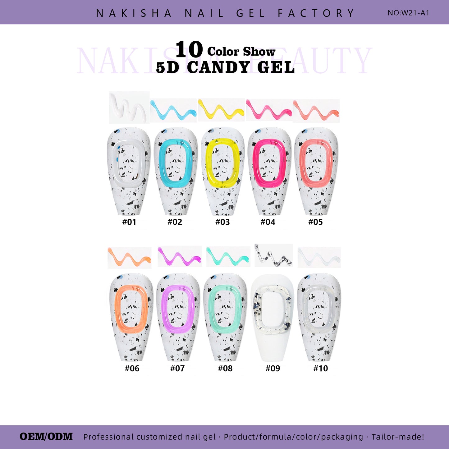 5D Candy Gel 10 Colors