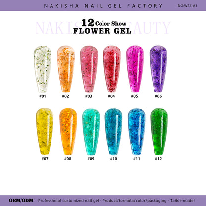 Flower Gel 12 Colors