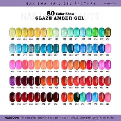 Glaze Amber Gel 80 Colors