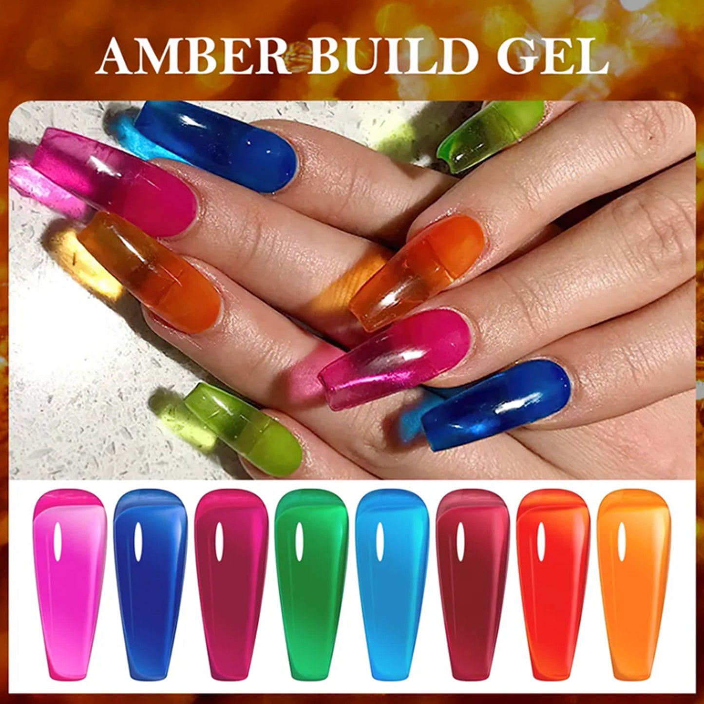 NAKISHA Amber Builder Gel 15 Colors