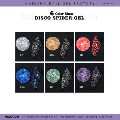 Disco Spider Gel 6 Colors