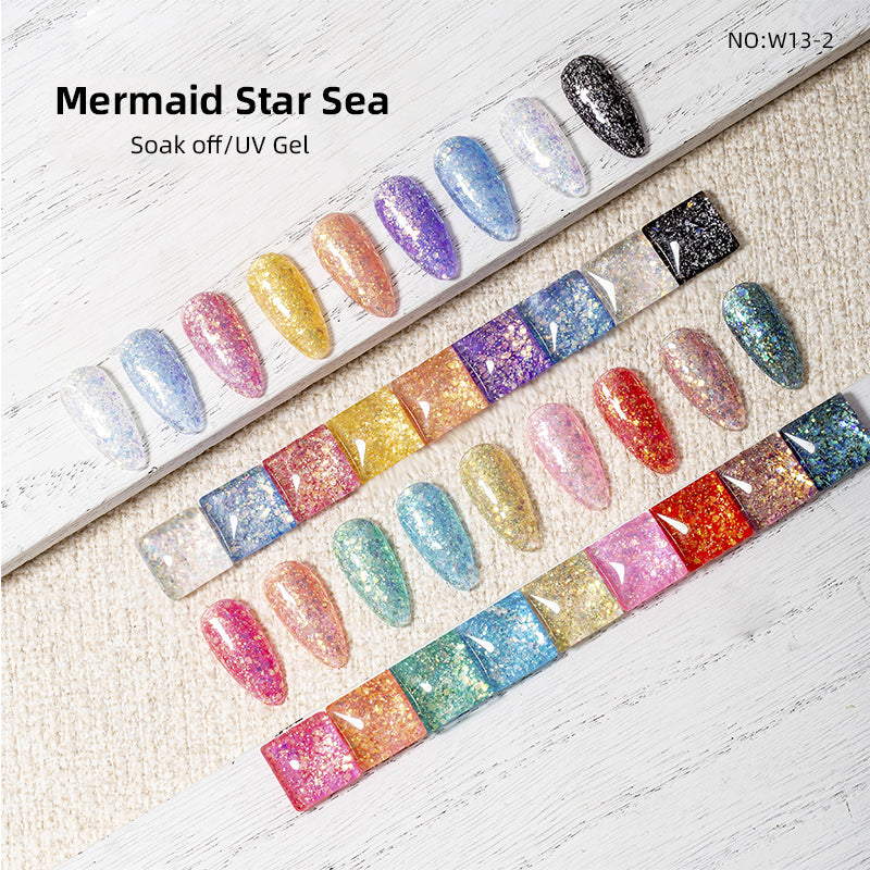 NAKISHA Mermaid Star Sea Glitter Gel