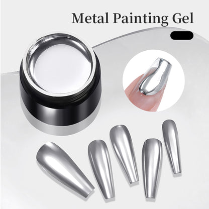 High Density Mirror Silver Painting Gel