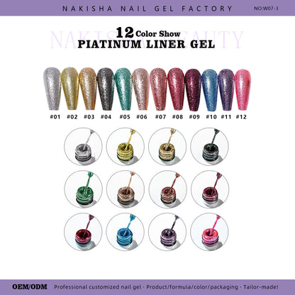 Piatinum Liner Gel 12 Colors