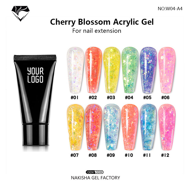 NAKISHA Cherry Blossom Poly Gel 12 Colors