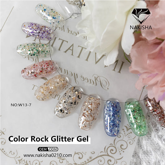 NAKISHA Color Rock Glitter Gel