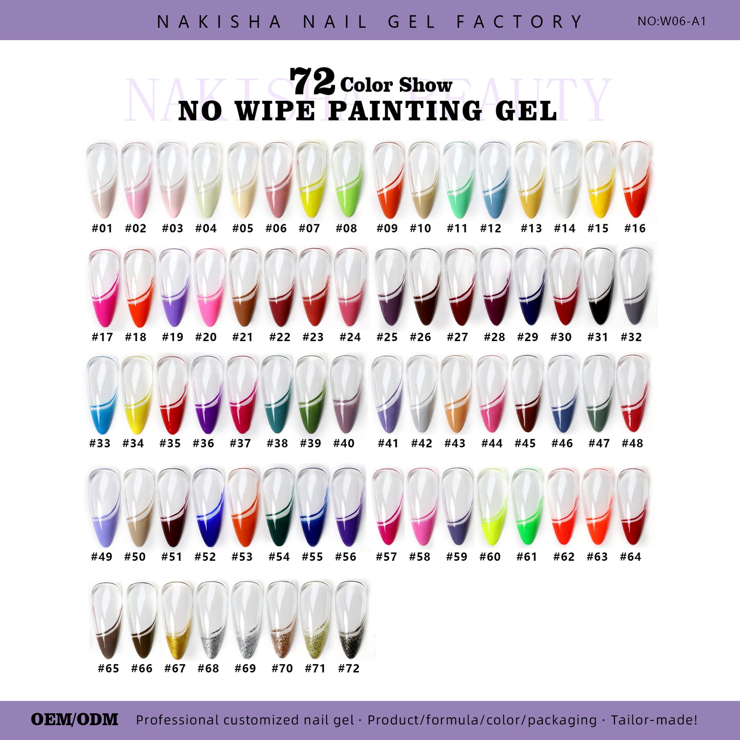 Multifunctional Painting Gel（No Wipe ）72 Colors