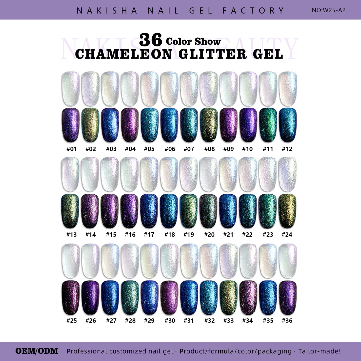 Chameleon Glitter Gel 36 Colors