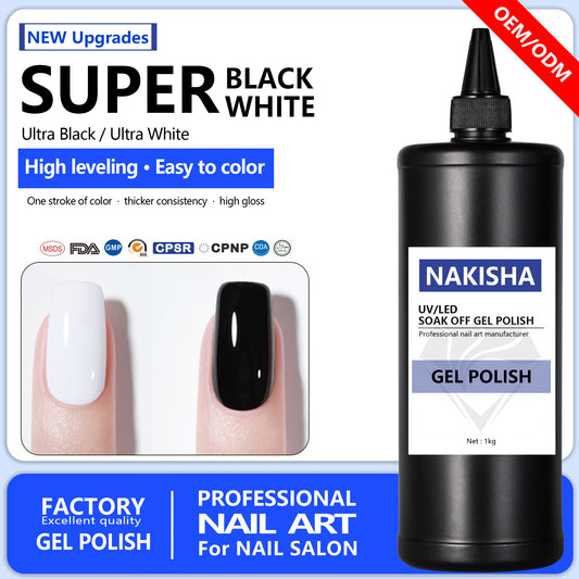 Super Gel Polish Black/White/Red