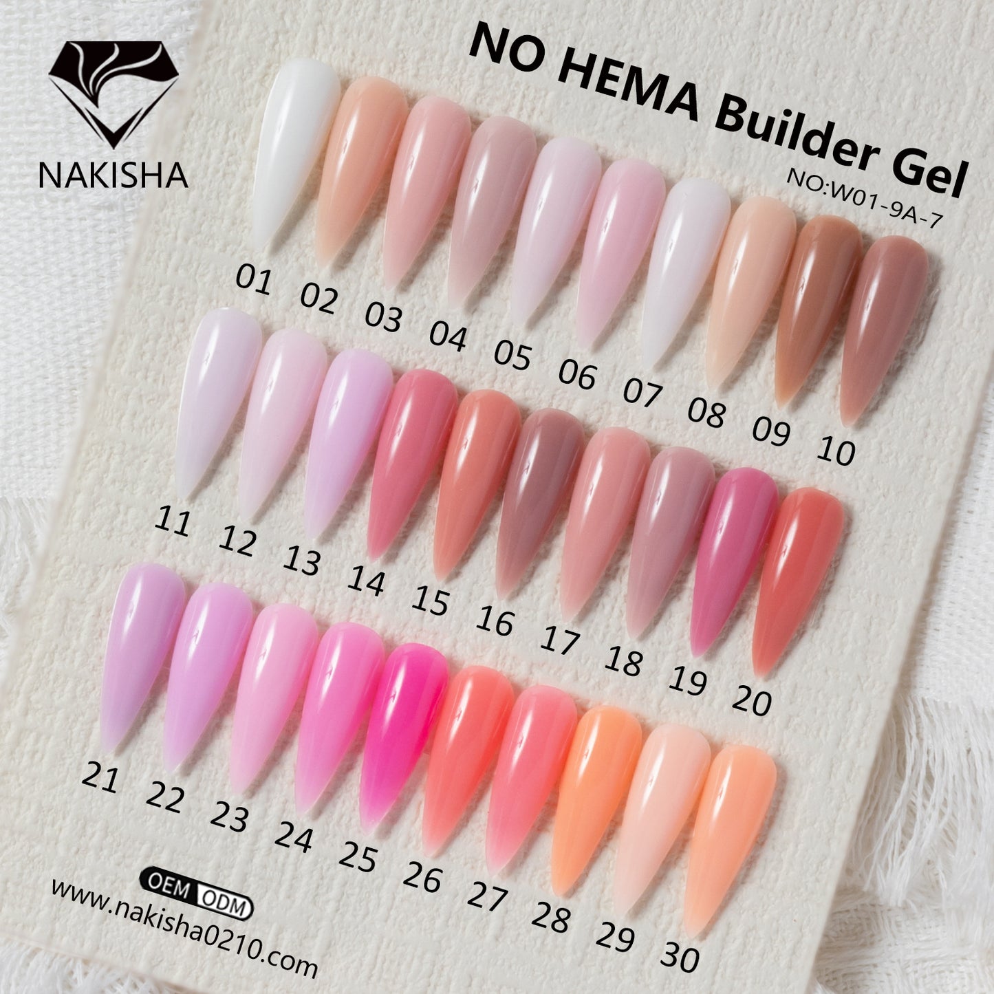 NAKISHA Hema Free Builder Gel Nail Extension