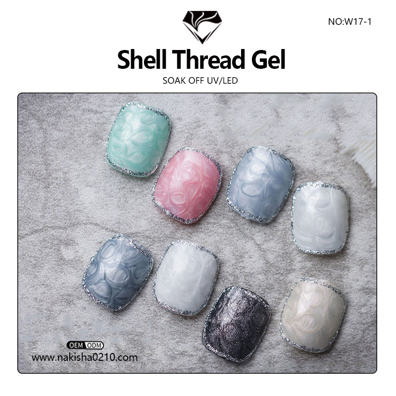 Shell Thread Gel/Pearl Gel 24 colors